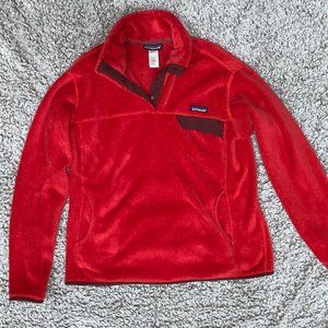 PATAGONIA red SNAP Re-tool retool Sweatshirt Sweater Pullover FLEECE XL